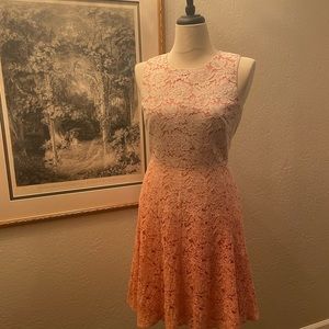 NWT Trina Turk pink ombré lace dress, S, M, 6, 8